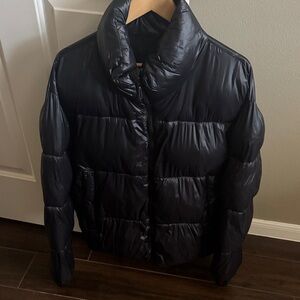 Men’s Abercrombie Black Puffer Jacket - Medium